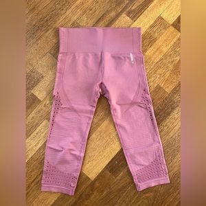 Gymshark Pink Seamless Crop Legging Large